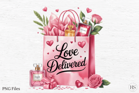Download Pink Floral Valentine Gift PNG, Love PNG - Love png Collection