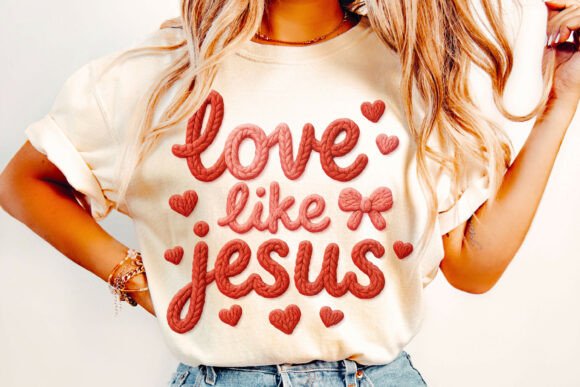 Download Love Like Jesus Png, Knitting Png - Premium Resources