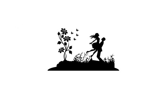 Download Couple Valentine's Day Silhouette - Valentine's day silhouette Collection
