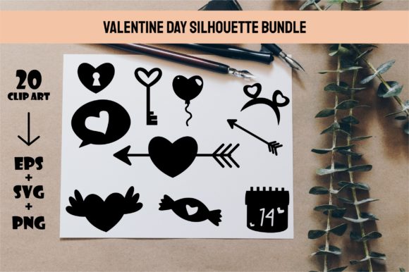 Download Valentine's Day Silhouette Bundle - Valentine's day silhouette Collection