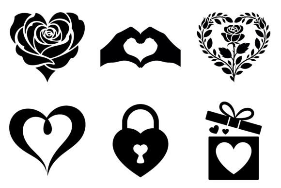 Download Valentine's Day Silhouette Vector Bundle - Valentine's day silhouette Collection