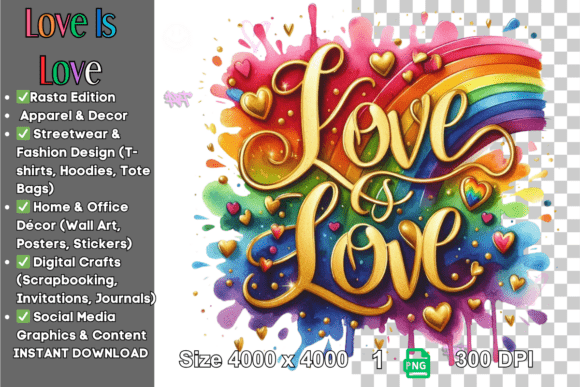 Download Love is Love PNG | Pride Rainbow Splash - Love png Collection