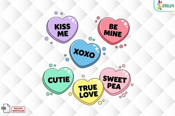 Download Valentine Candy Hearts Love PNG - Love png Collection