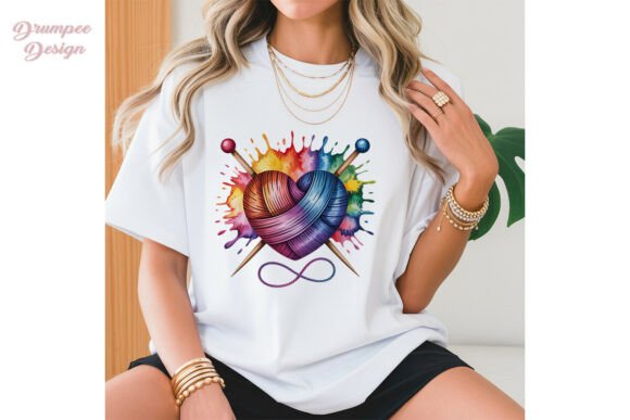 Download Rainbow Yarn Heart Knitting PNG Clipart - Premium Resources